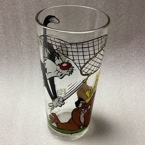 Vintage 1976 Pepsi Collector Series Looney Tunes Glass Sylvester & Tweety Bird
